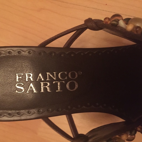 Franco Sarto - Unique Beaded Classy Sandal - Picture 2 of 6